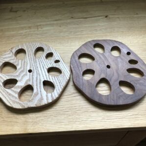 鍋敷き　レンコン模様鍋敷き　No.k-9-②