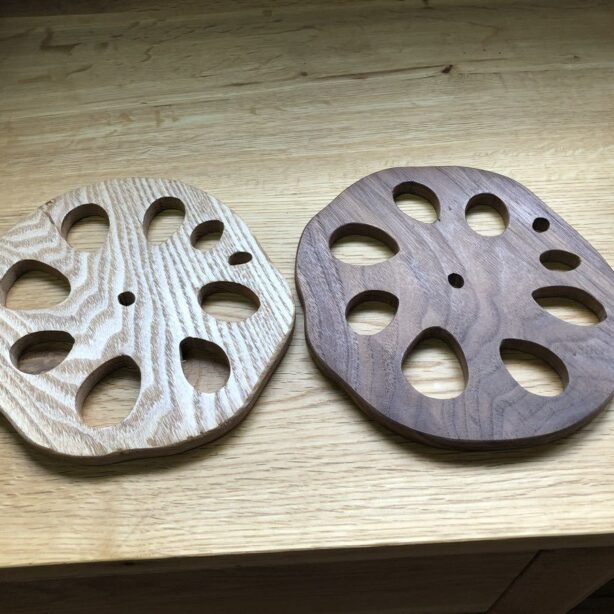 鍋敷き　レンコン模様鍋敷き　No.k-9-②